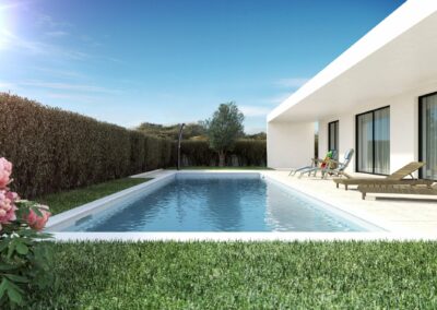 Rendering di una piscina