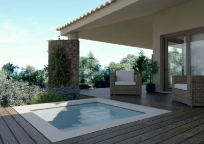 Render vasca idromassaggio