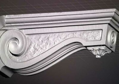 Scansione 3d rilievo di fregi architettonici